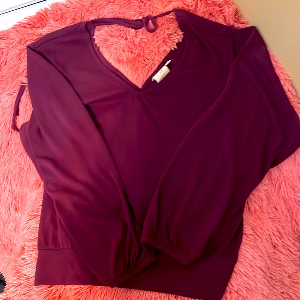 Burgundy color White Crow blouse